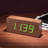 Modern & Contemporary Digital Wood Electric Tabletop Clock with Alarm-31481335