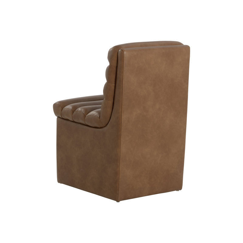 Upholstered Dining Chair, Brown