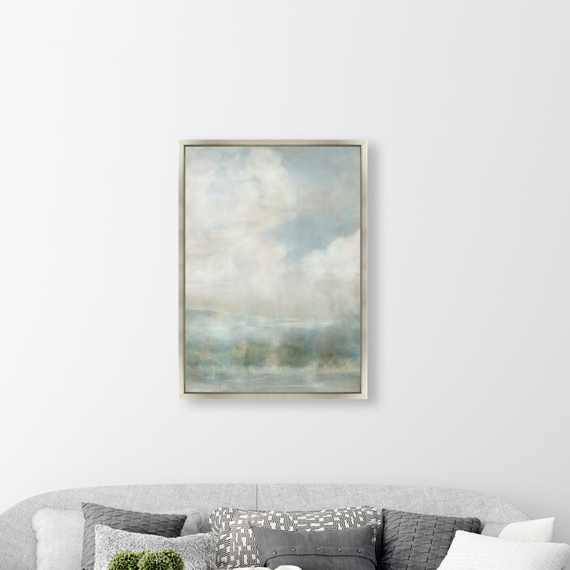 Earths Pulse III par Jacob Lincoln - peinture sur toile à cadre flottant