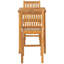 Outdoor 3 - Piece Teak Bistro Set with Cushions-172366117