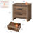22" W Rustic Brown End Tables