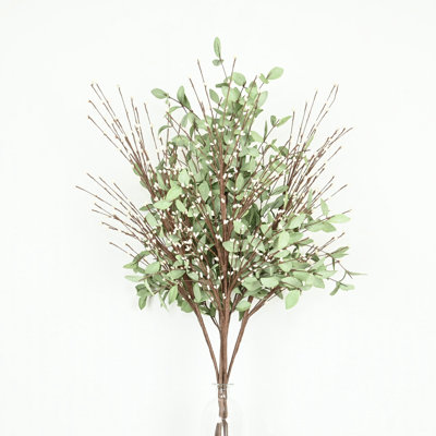 36 "branche artificielle de baies d'eucalyptus pour remplissage de vase, brindille de campagne, feuillage floral, longue tige en vrac, bouquet pour la fête de mariage, bureau central, centre de table, décorations de tablettes