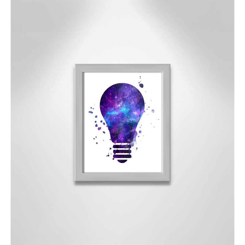 Décoration murale pour enfants light vagues, H 11 po x l 9 po x P 1,19 po, Encadré de boîte argent