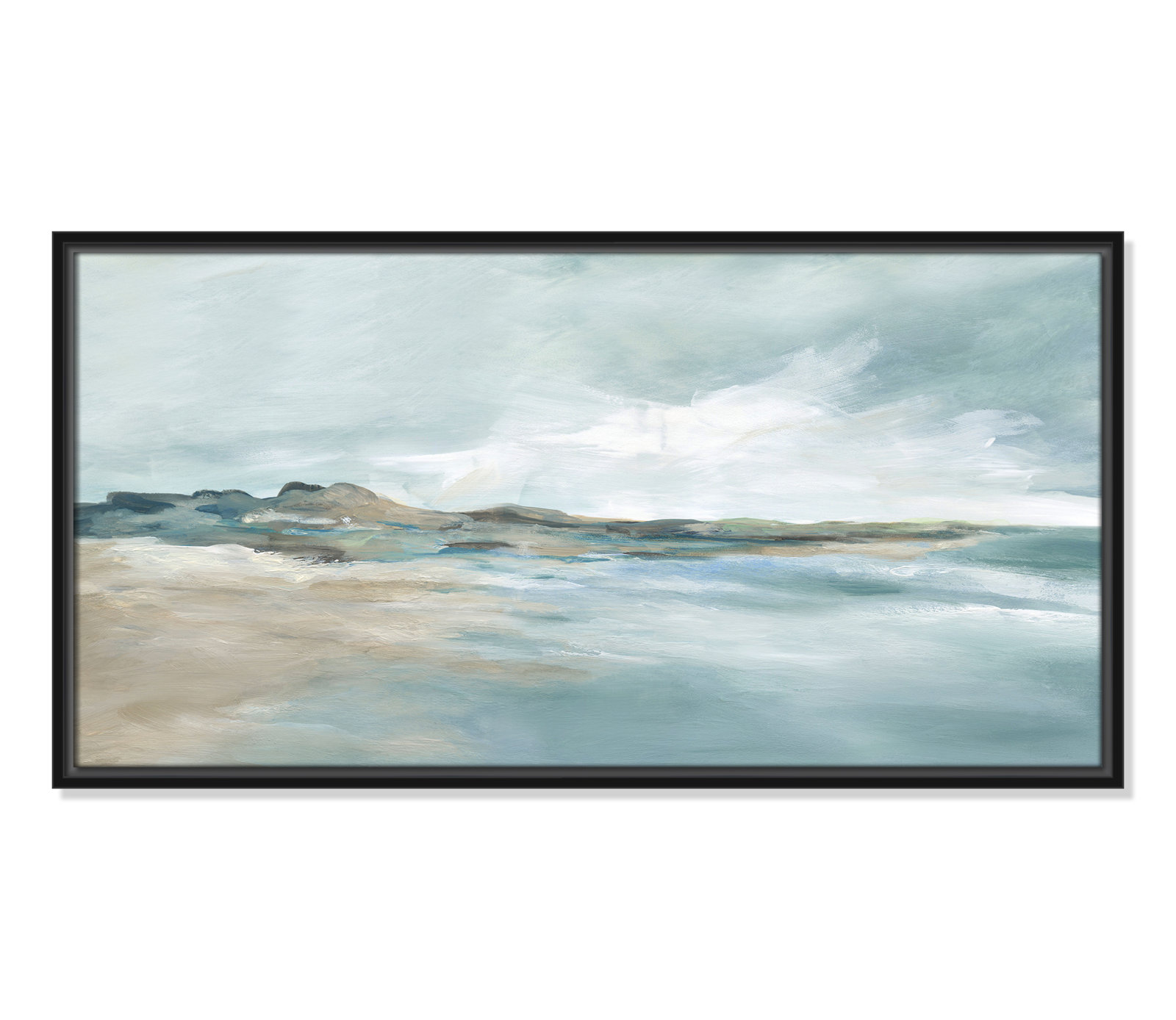 Coralie "Sandpoint" Print by Carol Robinson, 16.5" H x 31.5" W, Black