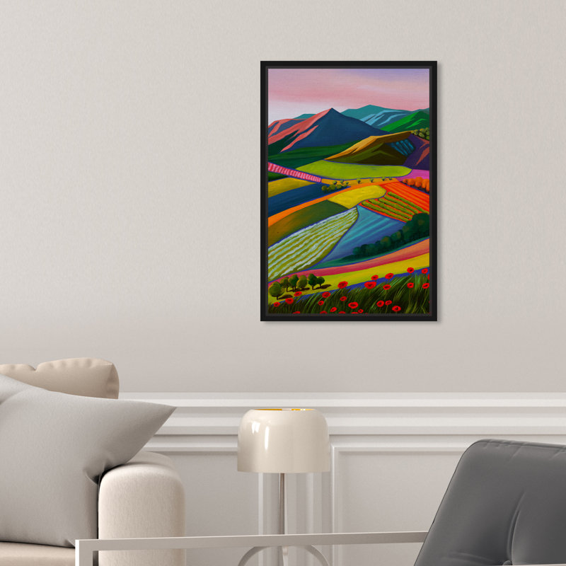 «My Bright Beautiful View», reproduction d'impression sur toile, H 15 po x l 10 po x P 1,5 po, Toile avec cadre noir