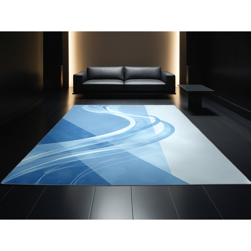 Tapis de couleur unie doux et moelleux Rubio Elemental Air Spirit, 7 x 9