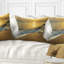 Oreiller moderne sous jaune coucher de vagues-123333869