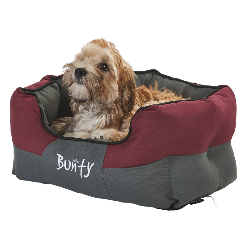 Levesque Polyester Pet Bed, 25cm H x 50cm W x 40cm D, Red