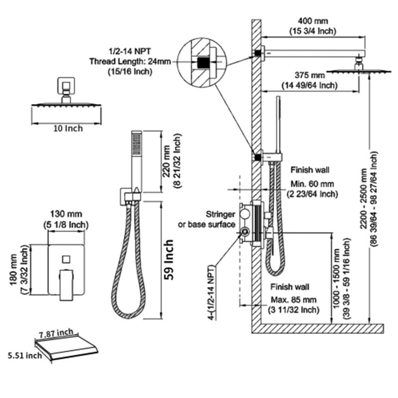Dual Function Complete Shower System