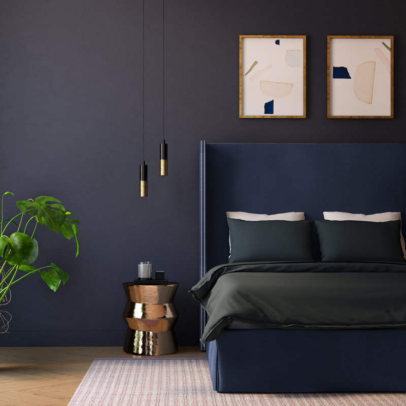 Kaiser Bed, Queen, Plush Velvet Alabaster
