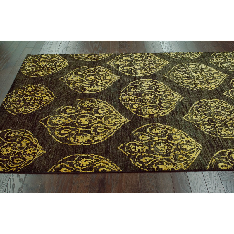 Everalda Wool Geometric Indoor Rug, Rectangle 8' x 10'