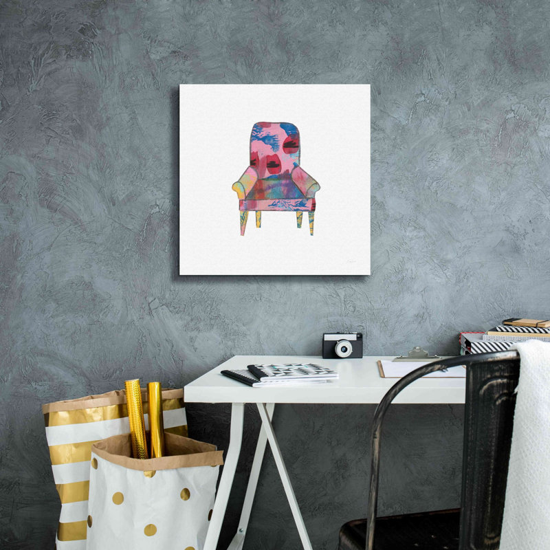 Kenyce Mod Chairs VII par Courtney Prahl, H 18 po x l 18 po x P 0,75 po