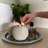 2 Size Orb Shaped Polyresin Tea Light Candle Holders Non-Slip Base Farmhouse Modern Home Table Decor