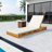Lounge Chaise Set,Acacia Wood With Water-Resistant Lounge Cushions-1174556047