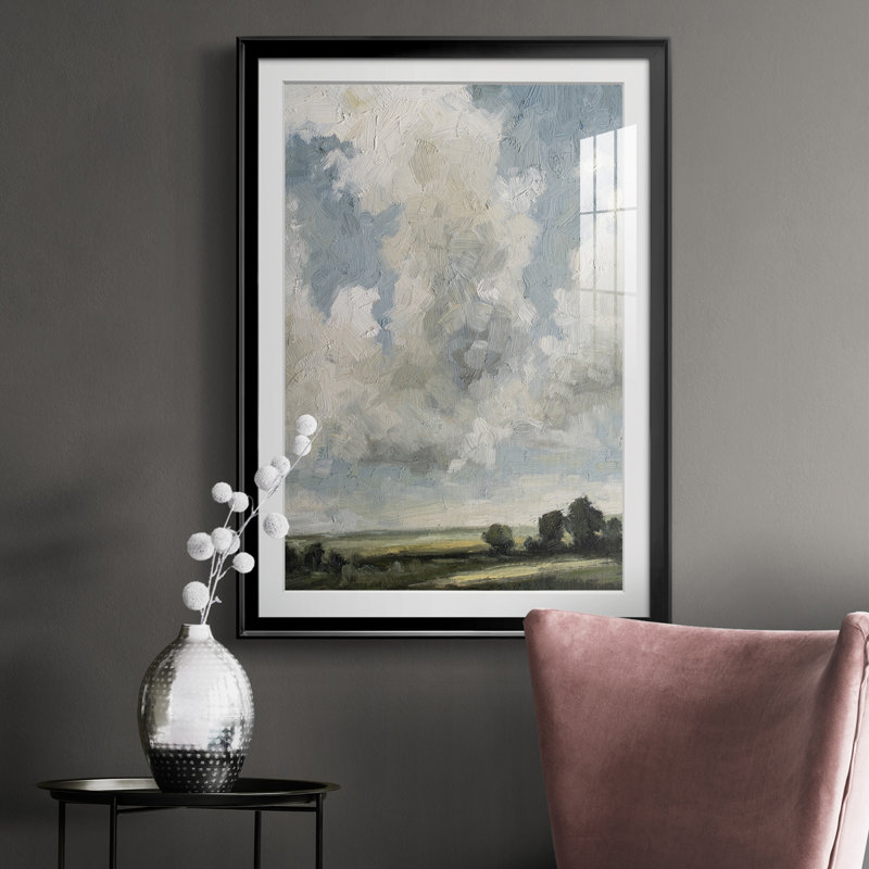 Gathering Clouds - reproduction de cadre photo, Cadre noir, H 24,5 po x l 18,5 po x P 1 po