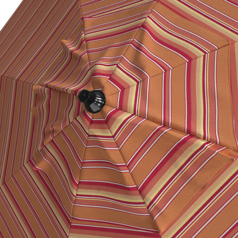 Parasol de Sunbrella 86,3 po Suniti, Orange / jaune Sunbrella