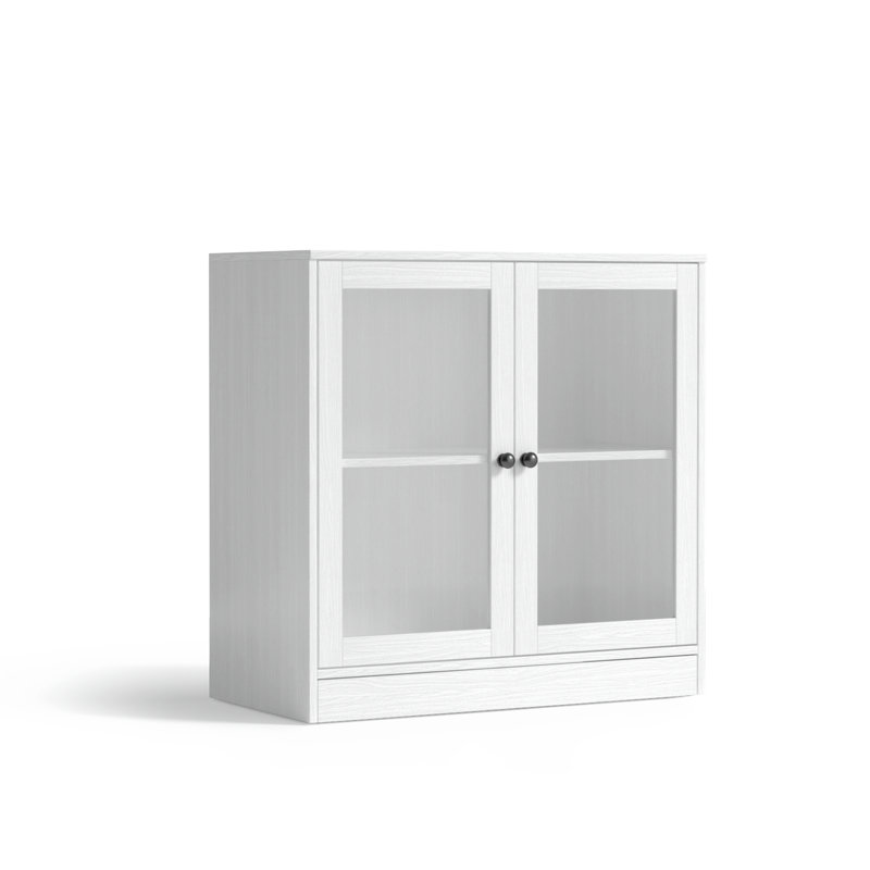 Marta 32"H 2-Door Accent Cabinet, White