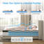 23cm Memory Foam Mattress Pocket Sprung Hybrid Mattress-125819609