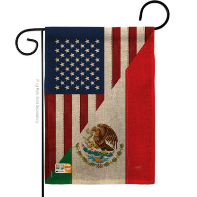 Double Sided 18.5 in. H x 13 in. W Burlap Garden flag