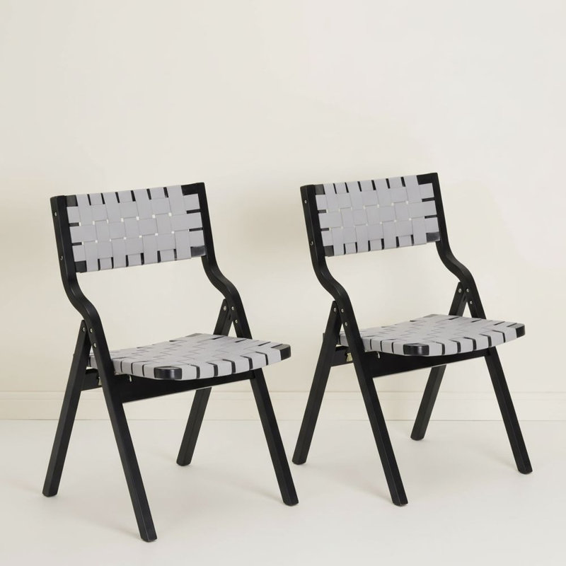 Ensemble de chaises de patio pliantes en bois, chaises de balcon portatives en bois