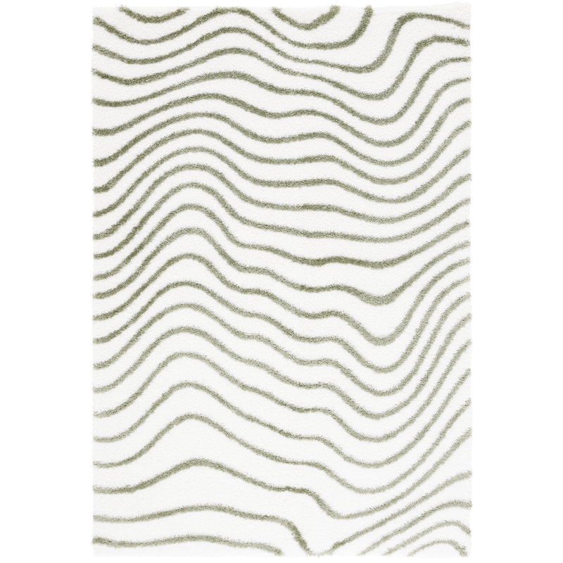 Karmelo Tahoe Shag Performance Abstract Rug, Rectangle 9' x 12'