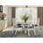 6-Person Round Solid Wood Dining Table