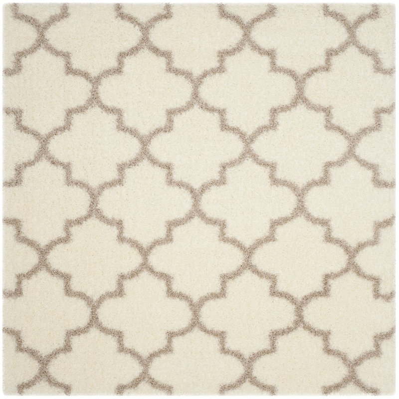 Bertl Sgm-Montreal Shag Performance Geometric Rug, Square 6'7"