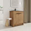 30" Freestanding Bathroom Cabinet With Basin & 2 Soft-Close Cabinet Doors