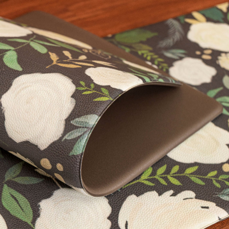 Geometric Water Resistant Anti-Fatigue Non-Skid Kitchen Mat