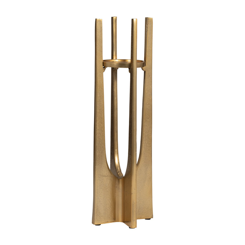 Porte-bougie moderne Modern, H 12 po x l 5 po x P 5 po, Noir