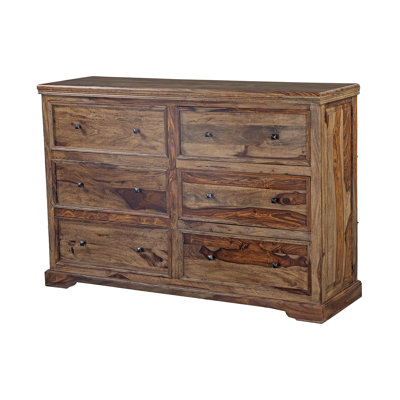 Feliciano Solid Wood 59'' W 6 - Drawer Dresser