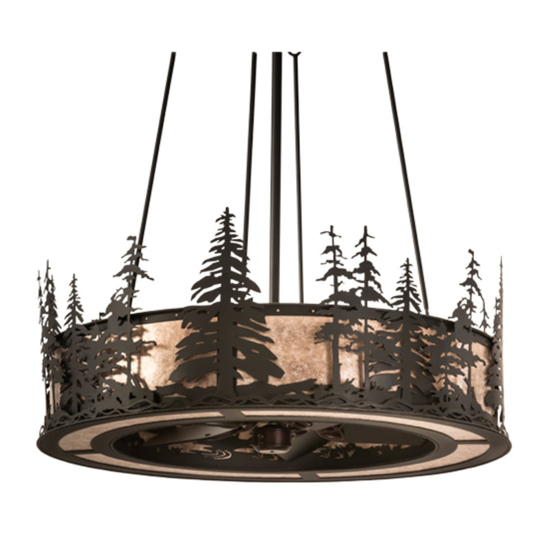 Tall Pines Downrod Ceiling Fan