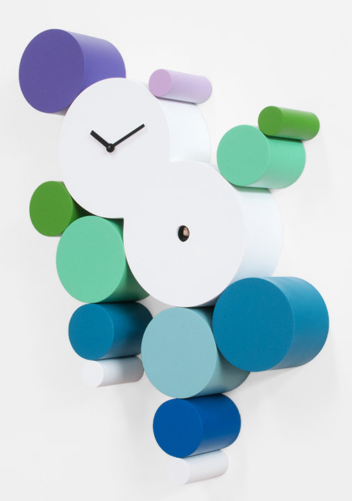 Eduardo Wood Wall Clock, Cold