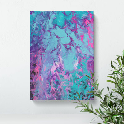 I Feel Love Abstract - Wrapped Canvas Painting