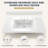 36" W x 21" D Solid Surface Bathroom Vanity Top with Integrated Center Single Sink 3.5" Backsplash 8" Widespread 3 Hole Faucet