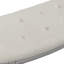 Banc rembourré capitonné beige clair Coastal