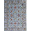 8x10 Blue Hand-Knotted Wool Floral Sky Classic Traditional Modern Contemporary Carpet Rug