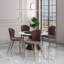Ensemble de 4 chaises d'appoint rembourrées Leisuremod-105507307