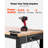 Adjustable Workbench, 2000 lbs Capacity, 48 x 20-inch Heavy-Duty Work Bench with 28.5-38.3 Inches Height Adjustment, Garage Workbench with Power Outlets, Garage, Workshop, Suitable for Office-88946473