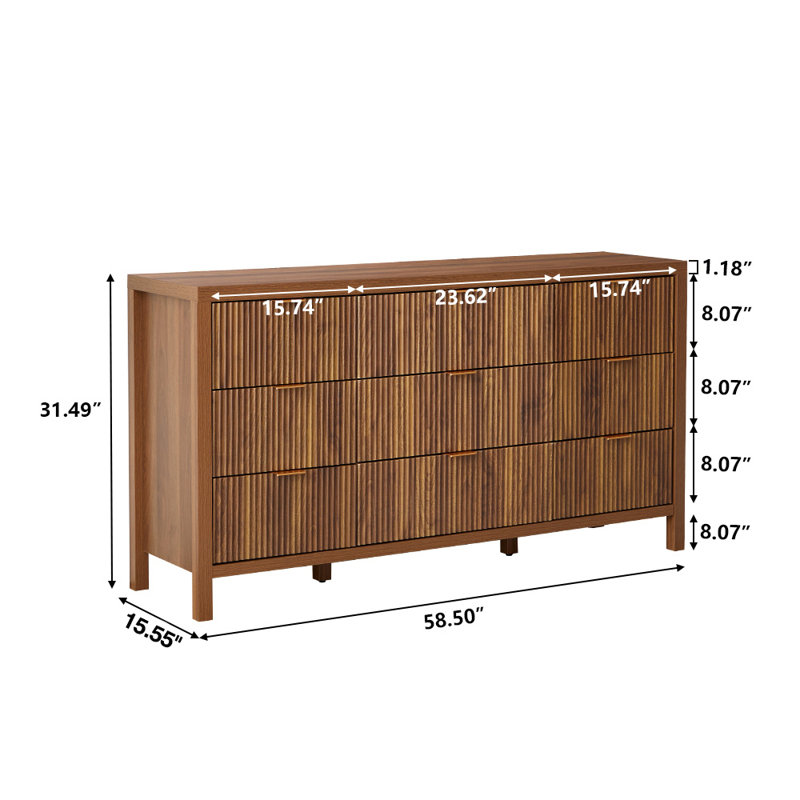 9 - Drawer Accent Chest, Walnut