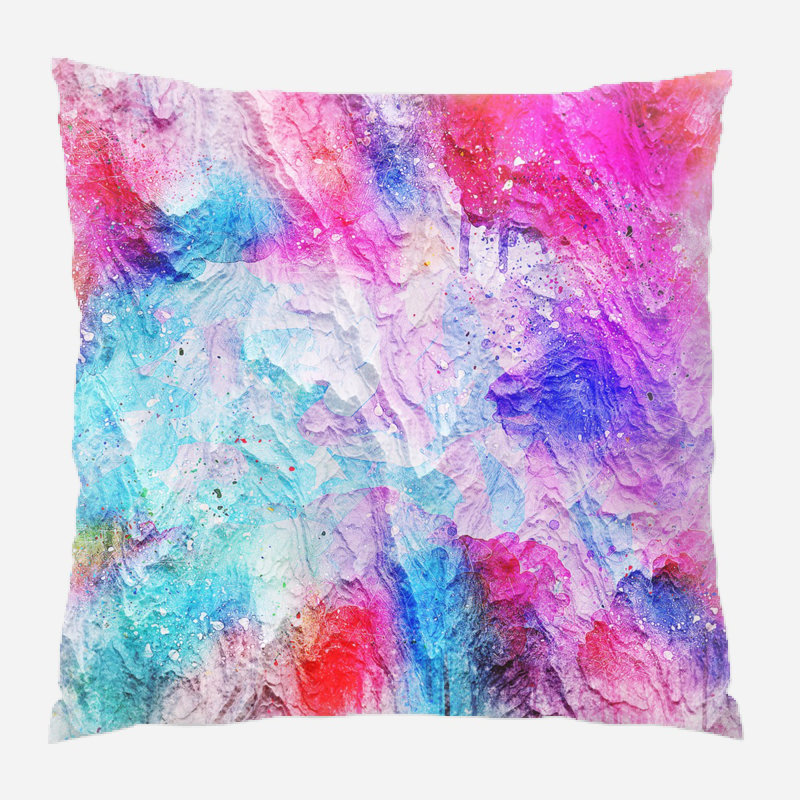 Coussin décoratif Azuela, Microsuède, Intérieur