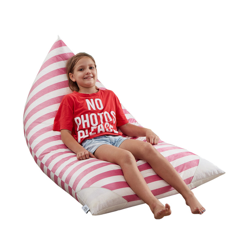 Housse de rangement pour fauteuil à billes 55 po, Microfibre rose / microsuède