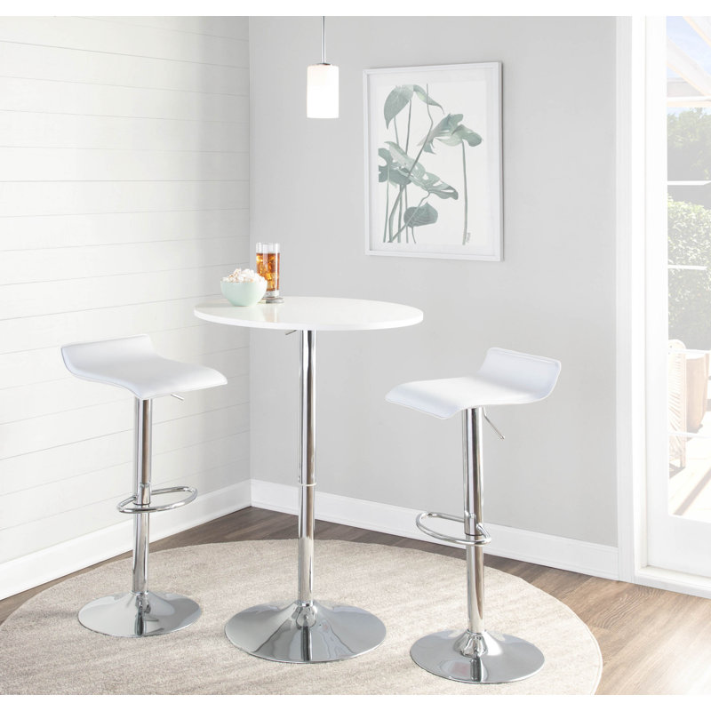 Contemporain réglable, Argenté / blanc, Blanc