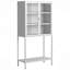 Tall Bookcase, Metal Storage Cabinet,Sideboard, Display Storage Cabinet, Bookcase With Storage-113040106
