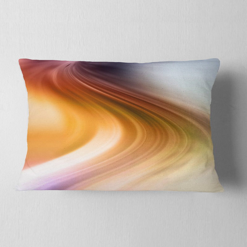 Rays of Speed - orange et vert - coussin abstrait imprimé