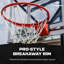 Panier de basketball en argent Silverback - 60 pouces NXT