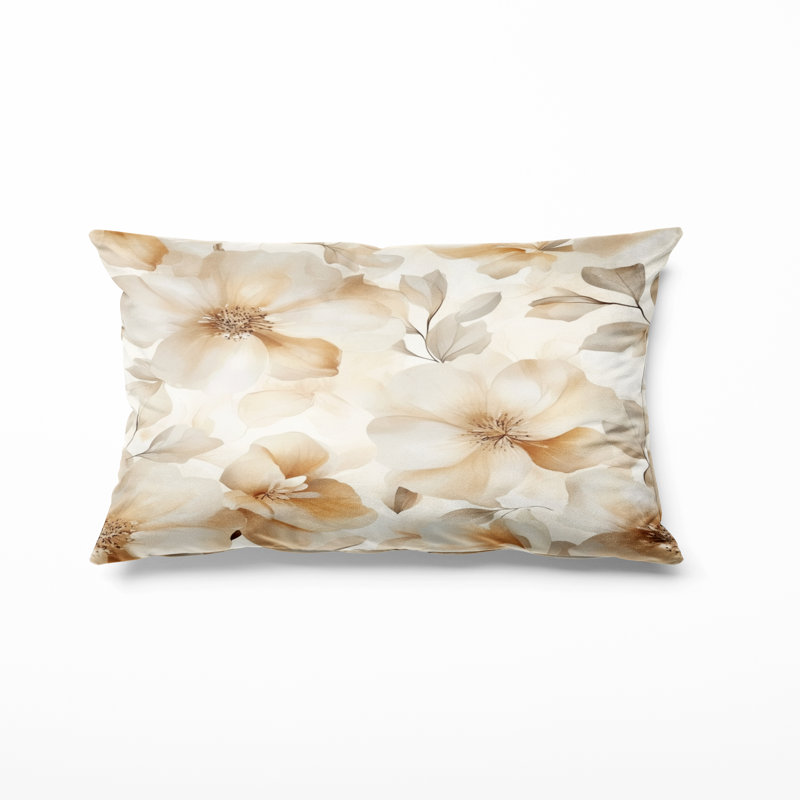 Coussin Floral, H 12 po x l 20 po
