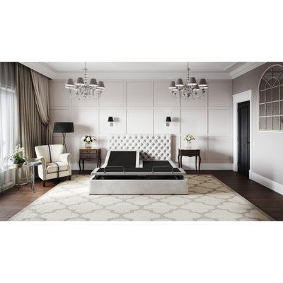 BTX5 Split Top King Adjustable Bed Base With Head And Foot Position Adjustment