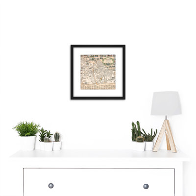 1935 Map Town Dedham Massachusetts by Ernest Dudley Chase - Single Picture Frame Print