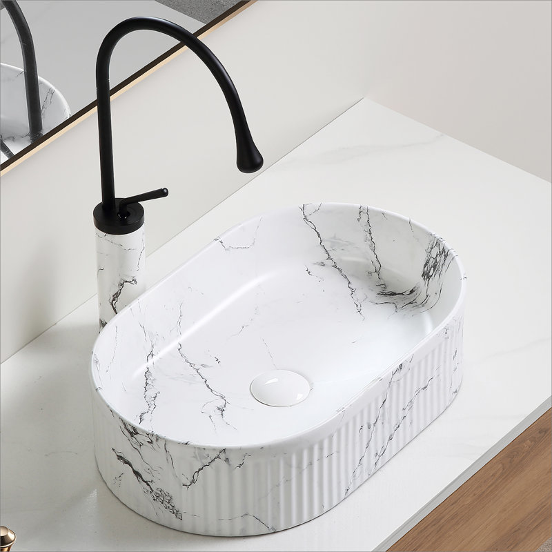 Lavabo vasque ovale, lavabo vasque de salle de bain